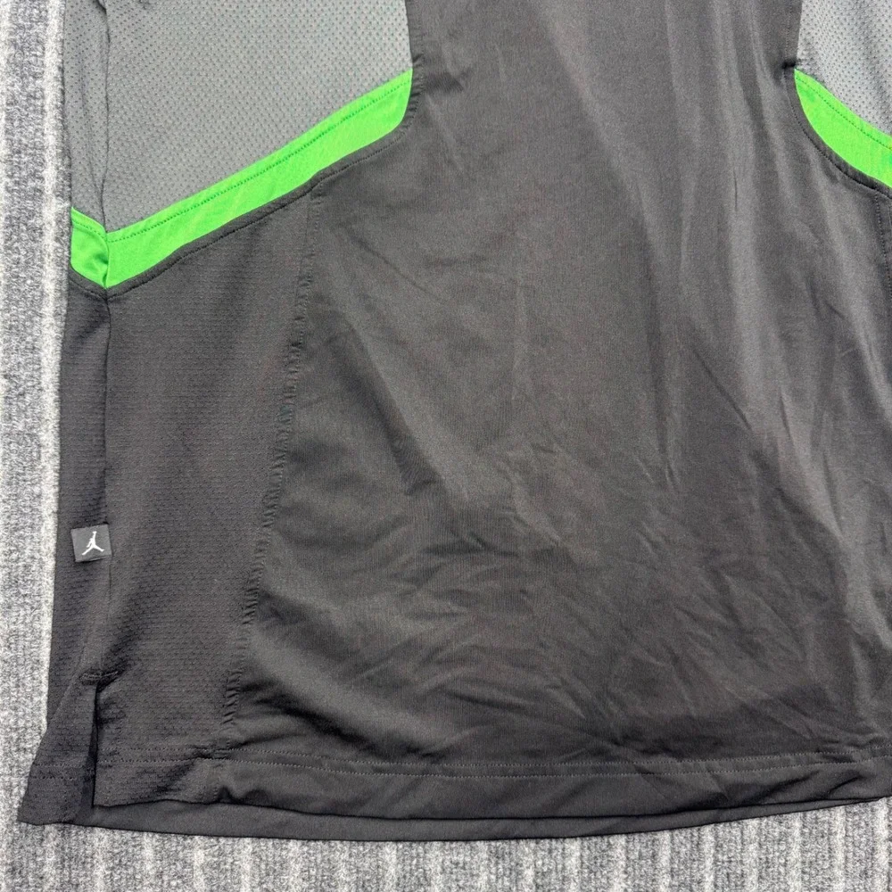 Jordan Mens Training Dri-FIT Shirt Size M Black Grey Neon Green 383534-018